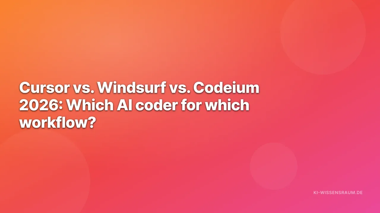 Cursor, Windsurf and Codeium logos in a three-way comparison