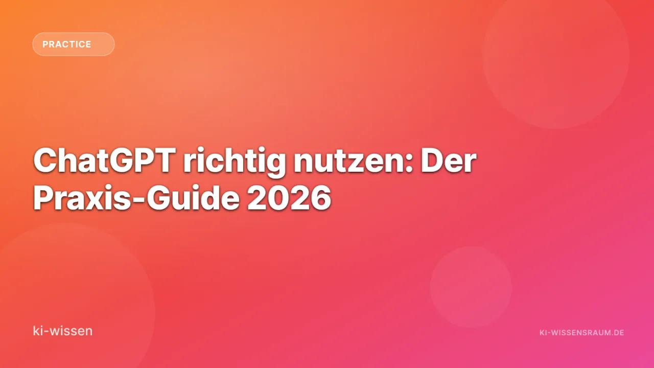 ChatGPT 2026 guide — illustration of the ChatGPT interface with Custom GPTs, Memory and tool icons for Code Interpreter and Voice Mode.