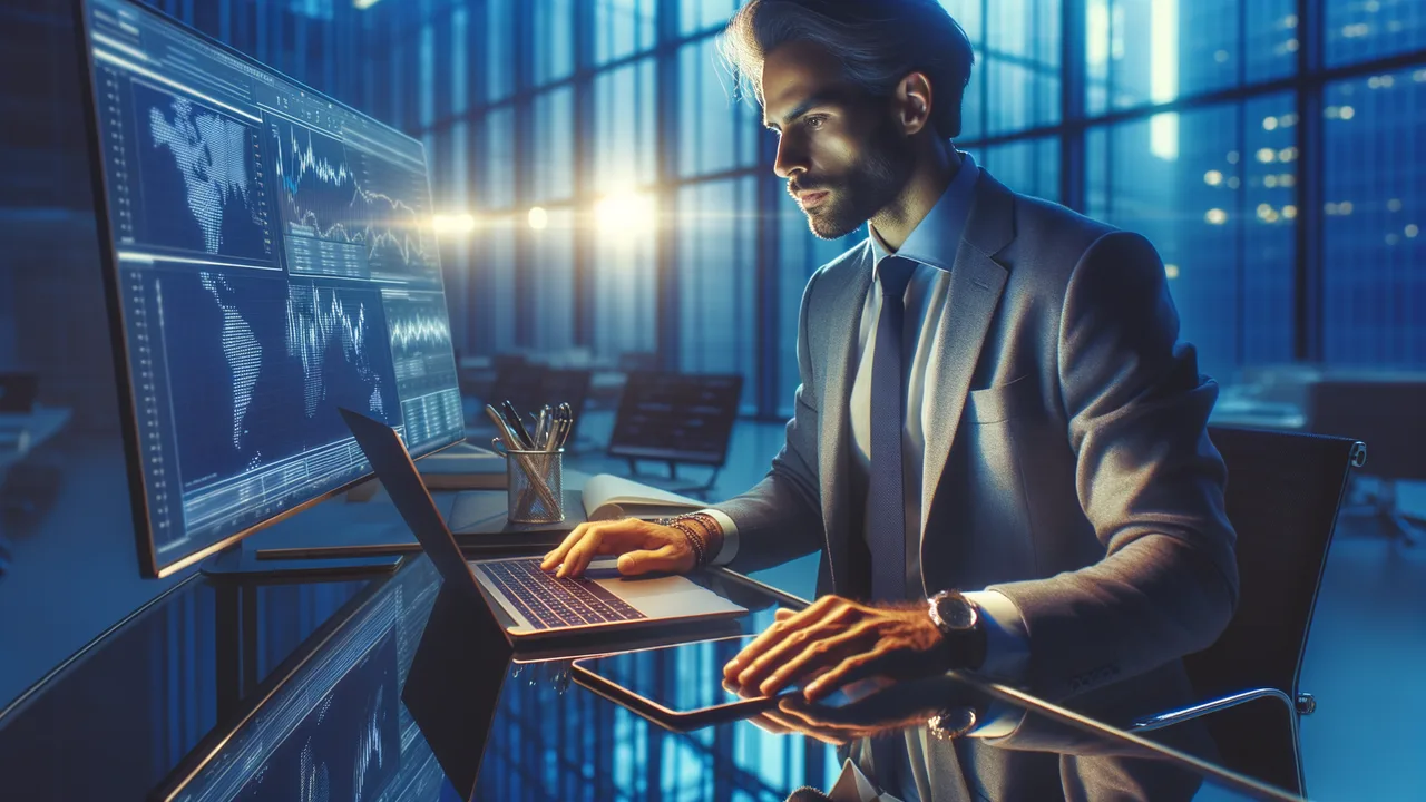 Finance & Economy — industry hero for AI use case: From market research to quarterly-report drafts: AI accelerates finance workflows — under strict BaFin/FINMA,…