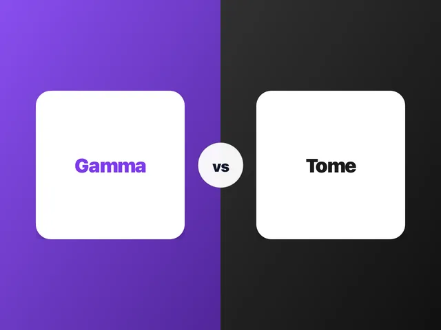 Gamma vs. Tome 2026 — AI-Präsentationstools im Direktvergleich: Deck-Qualität, PPTX-Export, Sales-Microsites und Preise